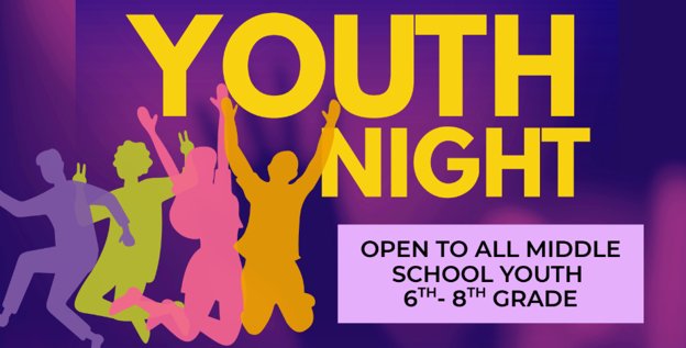 Youth Night on purple background